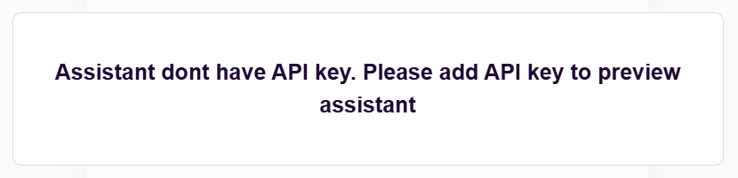 API key list